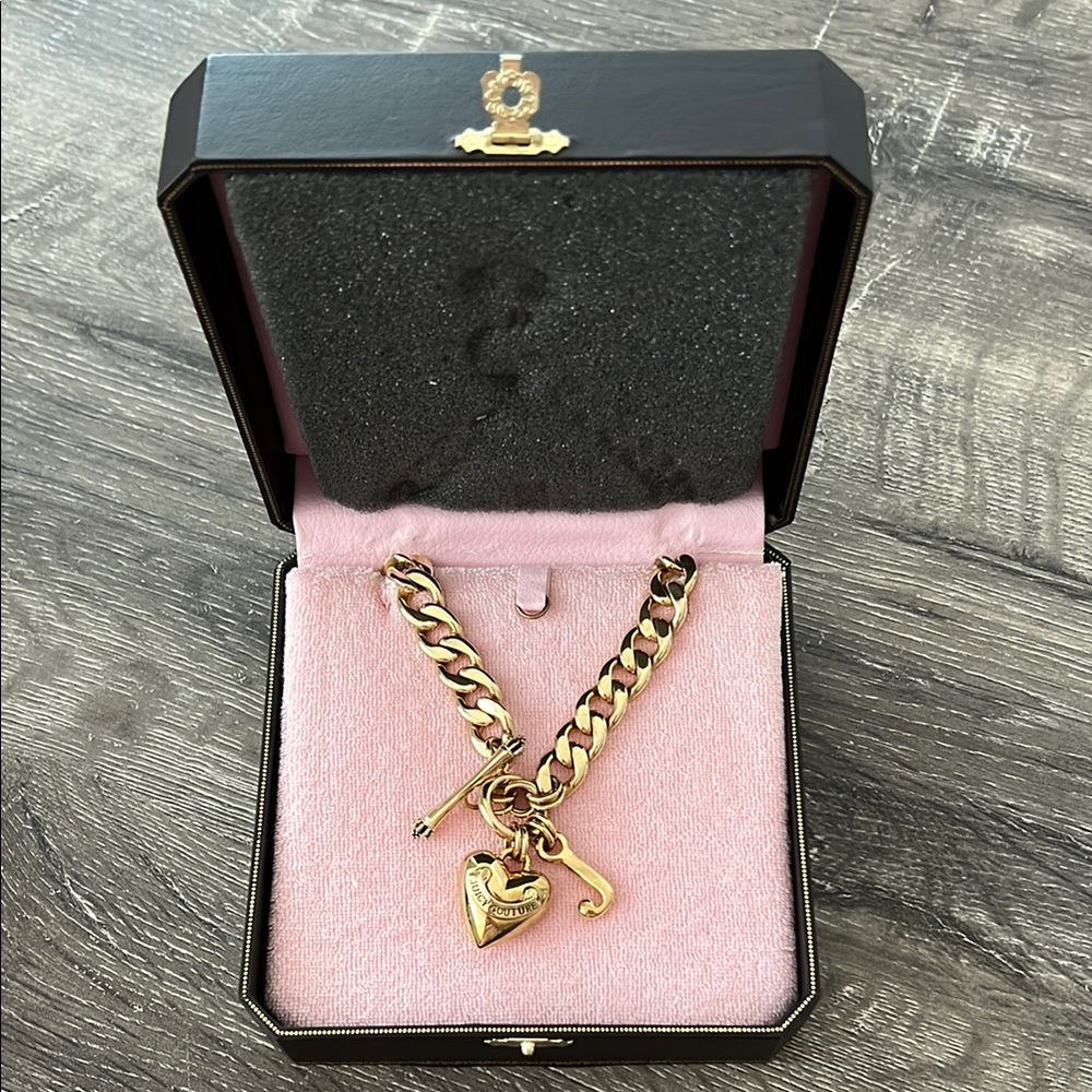 Juicy Couture Gold Heart Charm Necklace
